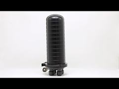 Boîte à fibres optiques mini dôme 12 cœurs 24 cœurs 36 cœurs 1 entrée 2 sorties Noir Fermeture d'épissure de fibre