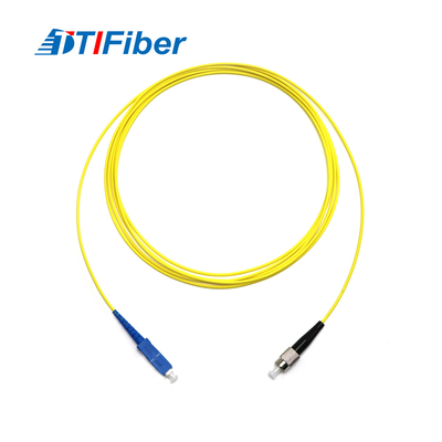 Corde de correction optique de fibre du simplex 2.0mm 3.0mm FC-SC de mode unitaire pour FTTH