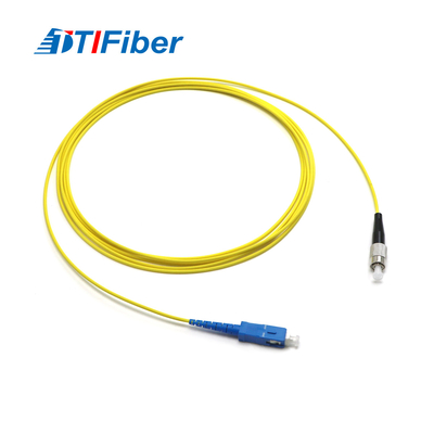 Corde de correction optique de fibre du simplex 2.0mm 3.0mm FC-SC de mode unitaire pour FTTH