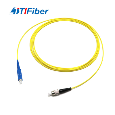 Corde de correction optique de fibre du simplex 2.0mm 3.0mm FC-SC de mode unitaire pour FTTH