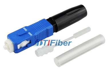 Connecteurs optiques rapides bleus de fibre d'épissure de FTTH SC/UPC/connecteurs de fibre optique