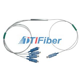 Diviseur de fibre optique de la solution 1x2 de FTTH mini avec la fibre de 0.9mm et le connecteur de SC/APC