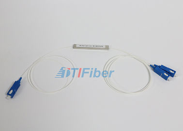type en acier du tube 1X2 diviseur de câble optique de fibre de PLC avec le connecteur de Sc/PC