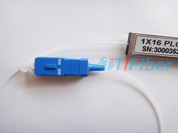 type en acier du tube 1X16 mini diviseur optique de PLC de fibre avec le connecteur de Sc/RPA