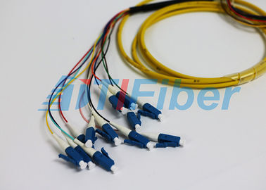 Sc/UPC veste multi du noyau LSZH du mode 12 de corde de correction de câble optique de LC/UPC à fibre