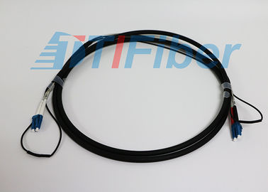 Cordes de correction optiques unimodales de fibre de duplex avec le câble d'armure LC/UPC au LC/à UPC
