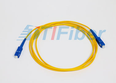 Corde de correction optique unimodale de fibre du simplex LSZH pour le Sc/RPA du réseau 2.0mm de FTTH