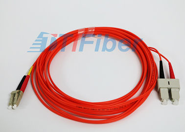 62.5 / cordes de correction duplex de fibre de 125 millimètres LC/UPC à plusieurs modes de fonctionnement au Sc/à UPC