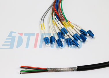 12 tresse optique de fibre du noyau FTTX pour le tableau de connexions, tresse de LC à plusieurs modes de fonctionnement