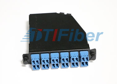 Tableau de connexions optique de fibre de port du duplex 12 de connecteurs de LC pour Mpo Casstte