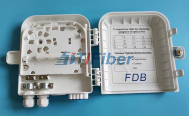 Le poteau optique de mur de boîte de diviseur de fibre de PLC de port de FTTH 8 a monté la boîte de distribution extérieure
