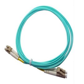 Corde de correction OM3 de fibre optique à plusieurs modes de fonctionnement d'Aqua de LC/PC pour la communication