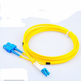 LC - corde de correction optique de communication de fibre de LC, rose jaune-orange d'Aqua