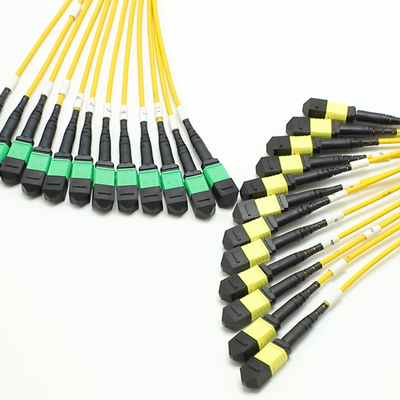 144F MTP MPO Fanout Cable SMG657A1 MPO APC à MPO APC Breakout Cordon de patch en fibre optique