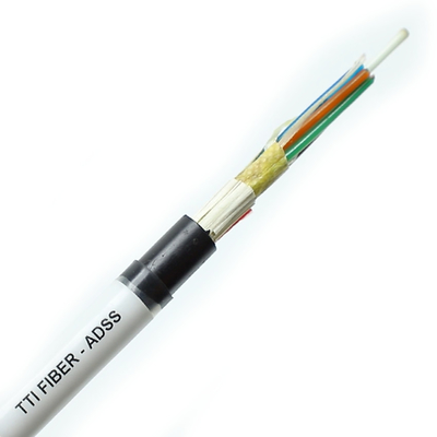Câbles à fibres optiques extérieurs monomodes aériens ADSS G652D G657A1 G657A2 1 12 24 48 96 144 fibres