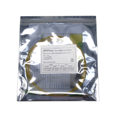 CATV Telecom 3mtrs FC SC APC 9 / 125um Jumper câble de patch à faible perte d'insertion