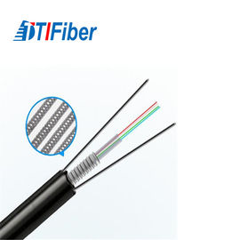 Câble optique aérien extérieur noir GYXTC8S de fibre unimodal avec le compte de 8 fibres