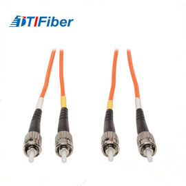 Corde de correction duplex de fibre multimode, biens de câble à fibres optiques de fibre de 62.5/125 ST/ST