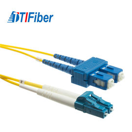 LC à l'approbation du duplex 3m 9.84ft 9/125um OS1 ROHS de mode unitaire de câble de correction de fibre de Sc