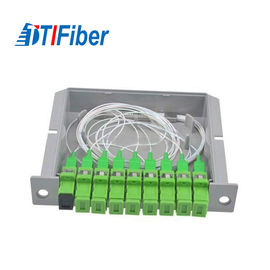 Type en acier de tube longueur d'onde 1260-1650 optique du diviseur 1*8 de fibre avec le connecteur de SC/APC
