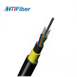 Densité élevée de fibre de fibre de noyau non métallique du câble optique ADSS 6/12 avec l'envergure de 120/100/80m
