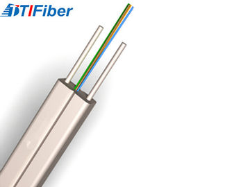 Câble optique unimodal d'intérieur FTTH 1 de fibre 2 4 matériel de porteur central des noyaux KFRP