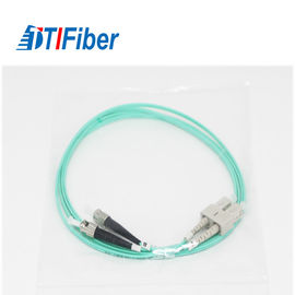 Corde de correction optique de la fibre OM3 50/125 FC au mode multi duplex/aux fibres de Sc avec l'Aqua