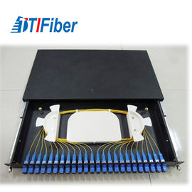 Sc optique de épissure de noyau du tableau de connexions de boîte d'arrêt de fibre de bâti de support FTTH 24