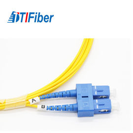 Connecteur optique de PVC LSZH LC-SC de la corde de correction de fibre d'UPC RPA G652D 2.0mm 3.0mm