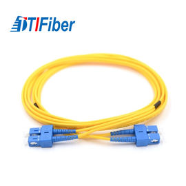 Sc de Sc optique de mode unitaire de corde de correction de fibre de diamètre de 0.9mm 2.0mm pour la mise en réseau