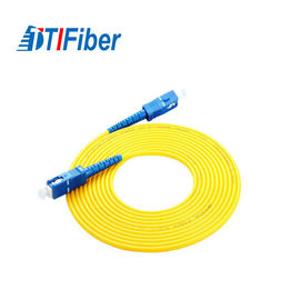 Sc de Sc optique de mode unitaire de corde de correction de fibre de diamètre de 0.9mm 2.0mm pour la mise en réseau