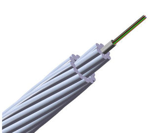 24 lignes électriques aériennes composées extérieures de fil de masse de câble optique de fibre du noyau OPGW