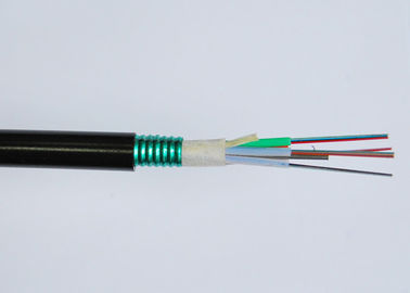 Noyaux en acier optiques blindés extérieurs du porteur central 2~144 du câble GYTS GYTA FRP de fibre