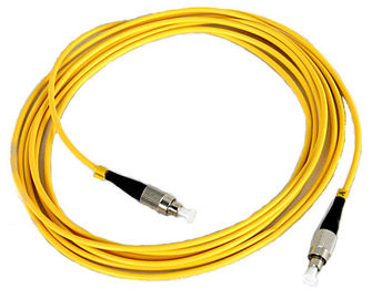 Corde de correction de fibre de FC avec le câble jaune, SM, optique de fibre de millimètre