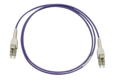CATV/LAN/HOMME/WAN/corde de correction optique fibre de l'essai LC Uniboot avec la veste violette de LSZH