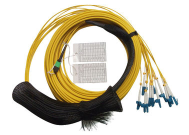 La correction optique fibre plate/ronde de MPO/MTP câble pour le câble de fibre du ruban 12core