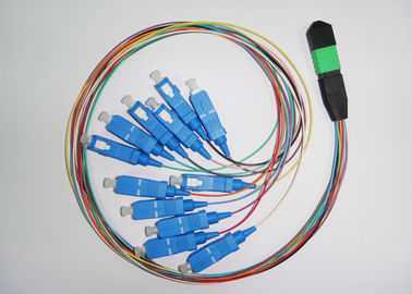 2core MPO – Corde de correction optique de fibre de Sc avec le câble de fibre de 0.9mm 3.0mm