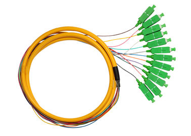 Tresse recto optique de fibre de Sc RPA de réseau d'accès avec le câble optique de fibre de jaune de SM