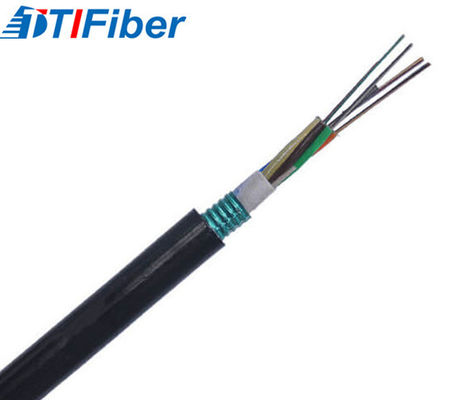 Câbles à fibres optiques blindé de mode unitaire de noyau du double GYTA53 extérieur 24