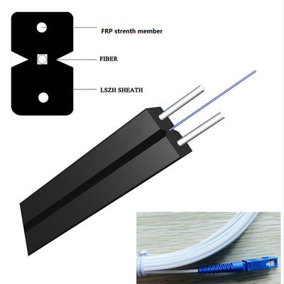 Câble d'interface optique de fibre du mode unitaire FTTH LSZH de SMF