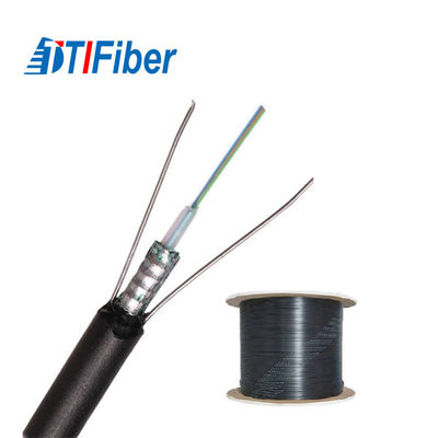 Câble optique blindé extérieur de fibre du noyau GYXTW de PSP 4 8 12
