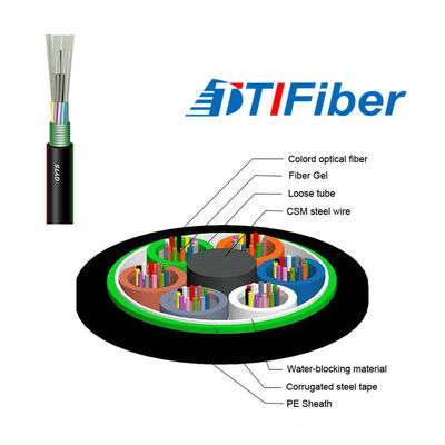 Câble optique blindé de fibre du mode unitaire GYTS pour la télécommunication