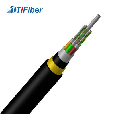 Cable à fibre optique ADSS à 24-144 cœurs FRP membre à résistance centrale mode unique