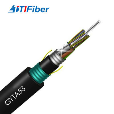 Câble optique blindé enterré direct GYTA53 de fibre de câbles de noyau de fibre optique extérieur du fournisseur 12