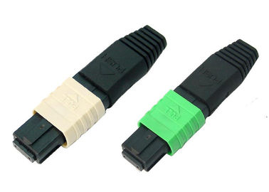 cables connecteur optiques de fibre de 12core MPO avec la perte de rendement élevé