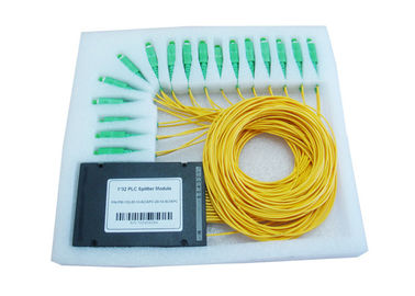 Bas diviseur de fibre optique de perte par insertion avec le câble de fibre de 3.0mm G657A