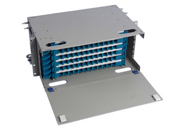 boîte de distribution optique de fibre de 72core 4U ODF avec tresses et adaptateurs de fibre de FC/UPC