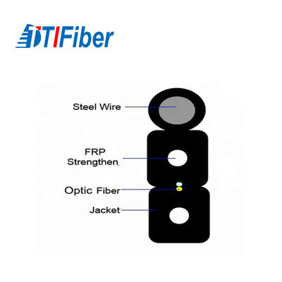 1 mode unitaire de câble optique de fibre du noyau G652D du noyau 2 pour la télécommunication