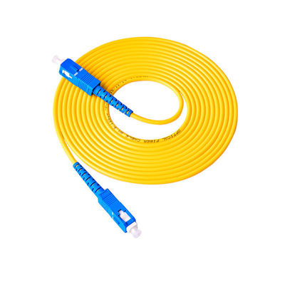 La correction de fibre de mode unitaire de Sc de Sc attachent le câble optique 3.0mm recto de correction de fibre de 2.0mm