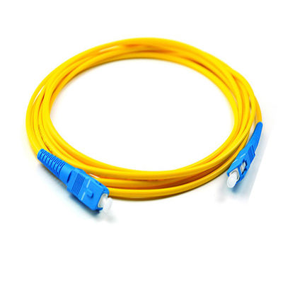 Le Sc de vente en gros au câble optique Jumper Fiber Optic Cable Patch de fibre de Sc attachent des fibres optiques de Ftth